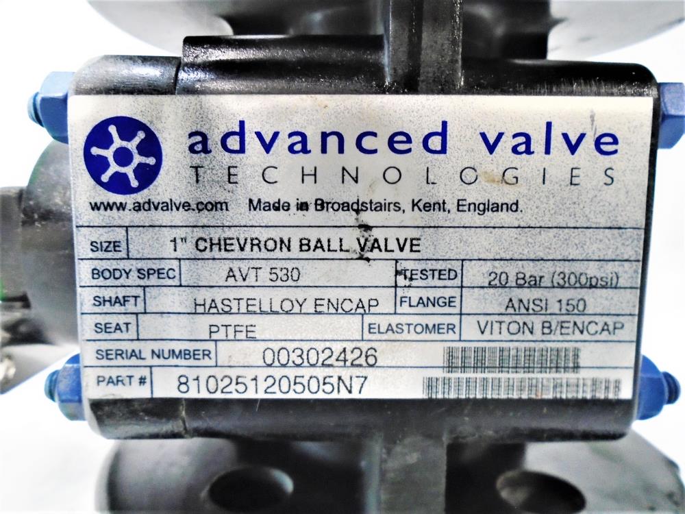 Advanced Valve 1" Chevron Ball Valve, AVT 530, Part # 81025120505N7